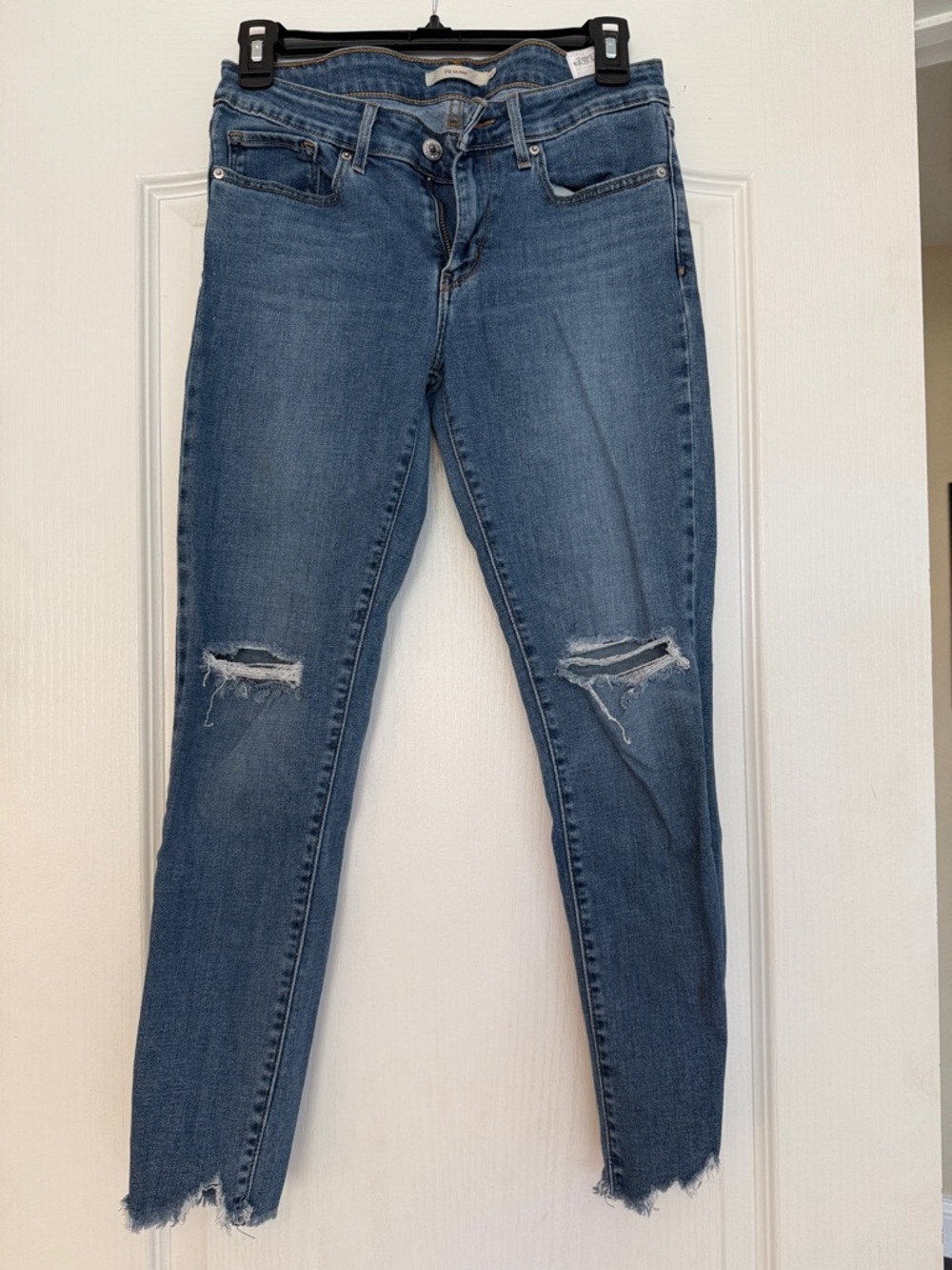 Levi's Blue Ripped Skinny Jeans